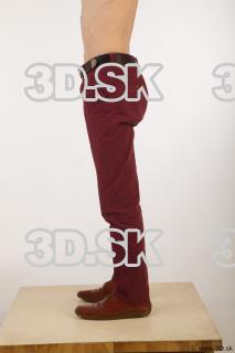 Leg red trousers brown shoes of Sidney 0003